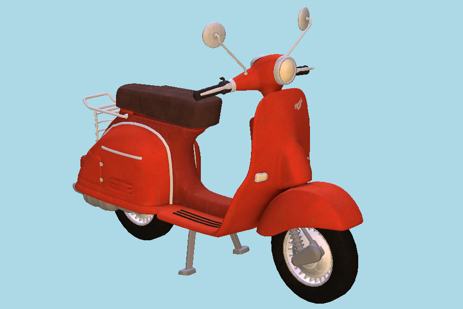 Almost Harley Motor Bike 3d model