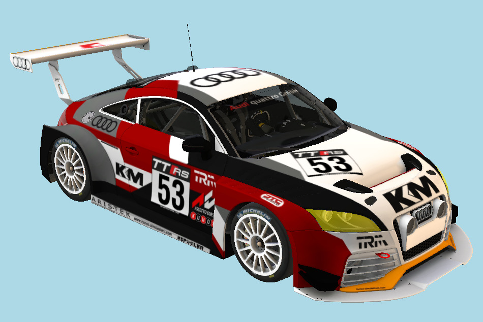 Audi TT RS 2016 VLN (Typ 8J) 3d model