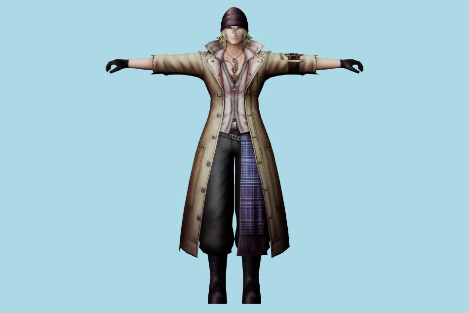 War of the Visions Final Fantasy Brave Exvius - Snow 3d model