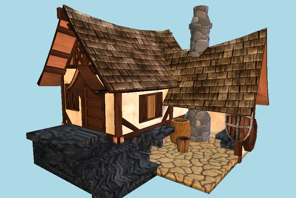 Blacksmith House 3d model