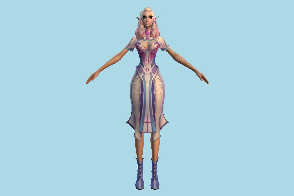 Female Sorcerer 3d model