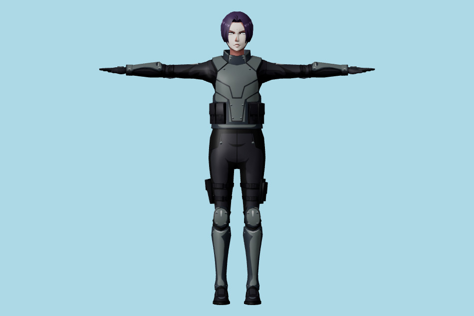 Tokyo Ghoul Re Birth - Misato Gori 3d model