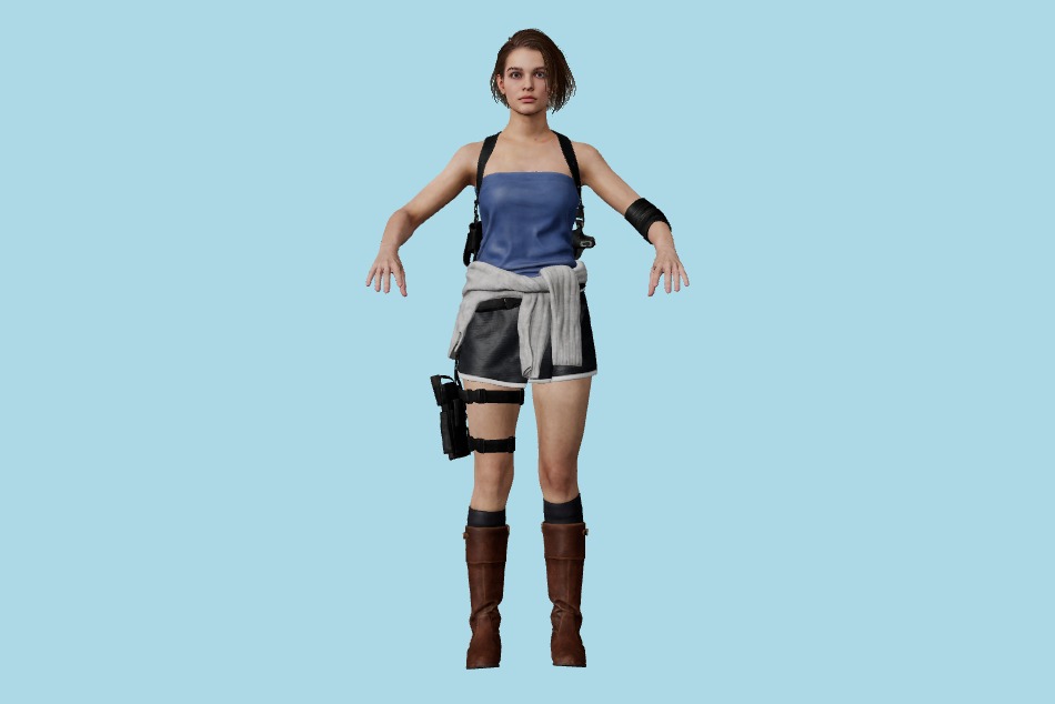 Resident Evil 3 (Remake) - Jill Valentine (Classic) 3d model