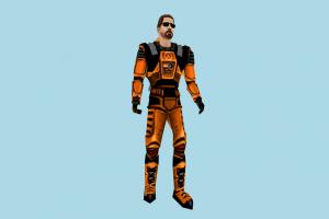 Gordon mdl, hlmdl, halflife, characters, animated