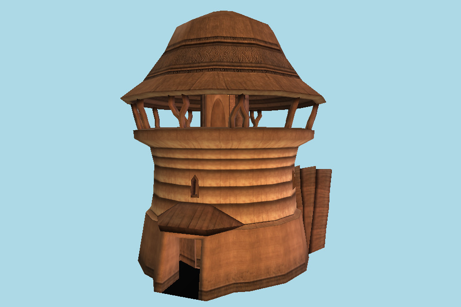 Cottage Building 3d model