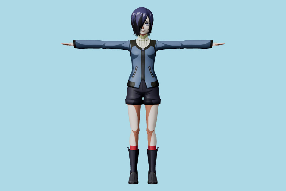 Tokyo Ghoul Re Birth - Touka Kirishima 3d model