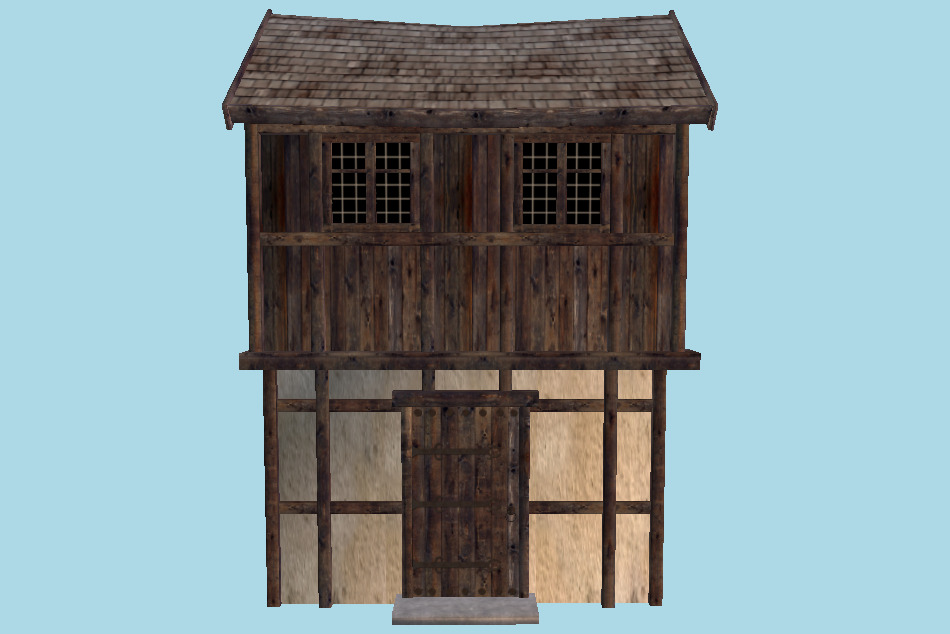 Modular Medieval House 3d model