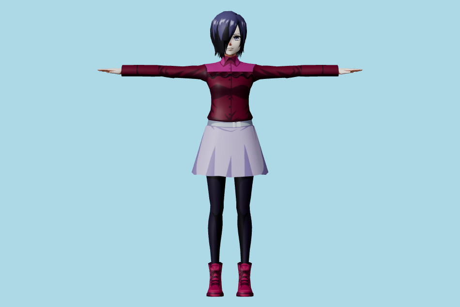 Tokyo Ghoul Re Birth - Touka Kirishima 3d model