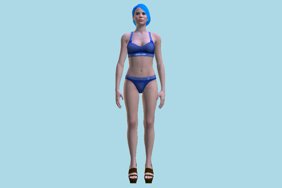 Detroit Become Human Traci Jericho Girl 3d model
