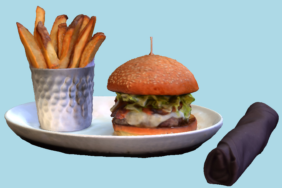 Fastfood Meal 3d model