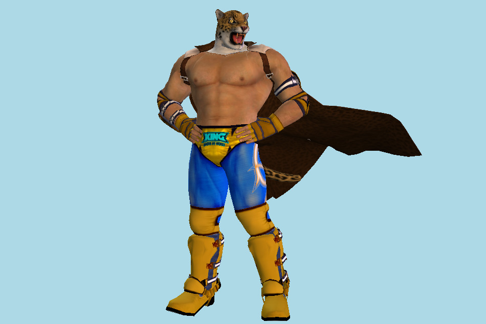Tekken 7 King (Tiger) Multi-Heads 3d model