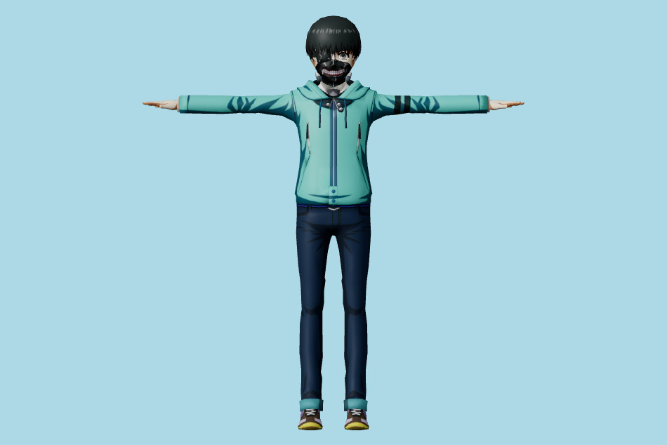 Tokyo Ghoul Re Birth - Ken Kaneki 3d model