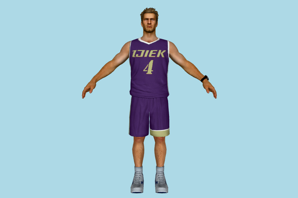 Chuck Greene Basketball Uniform 3d model