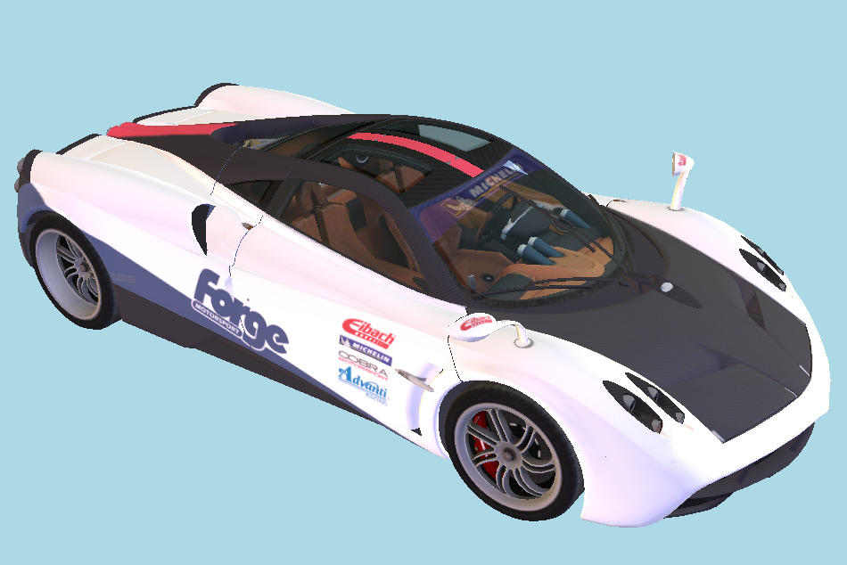 Pagani Huayra Car 2012 3d model