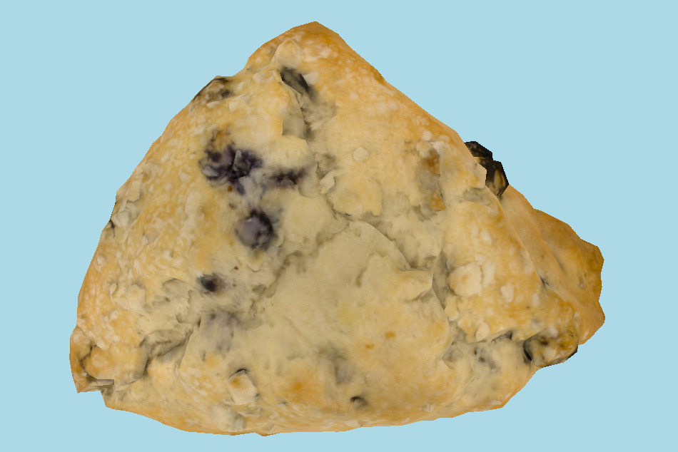Starbucks Blueberry Scone 3d model