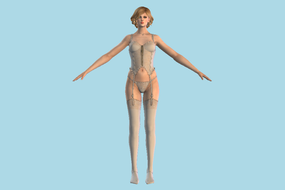SOTD Paula Girl 3d model