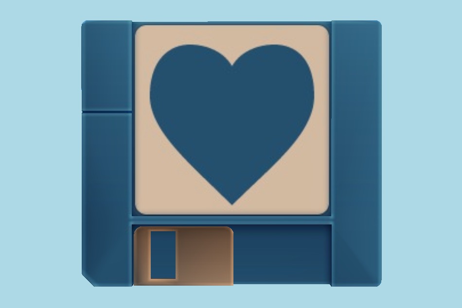 Floppy Heart Drive Brawl Style 3d model
