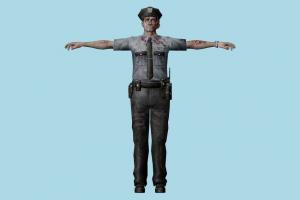 Male Cop 2 Zombie