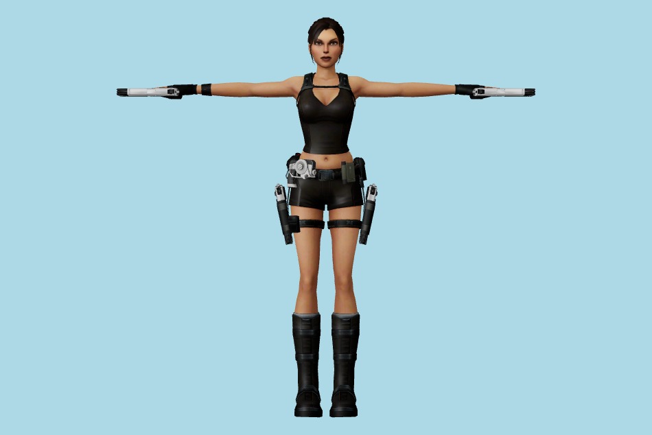 Tomb Raider: Underworld (Wii) - Lara Croft Jungle Shorts 3d model