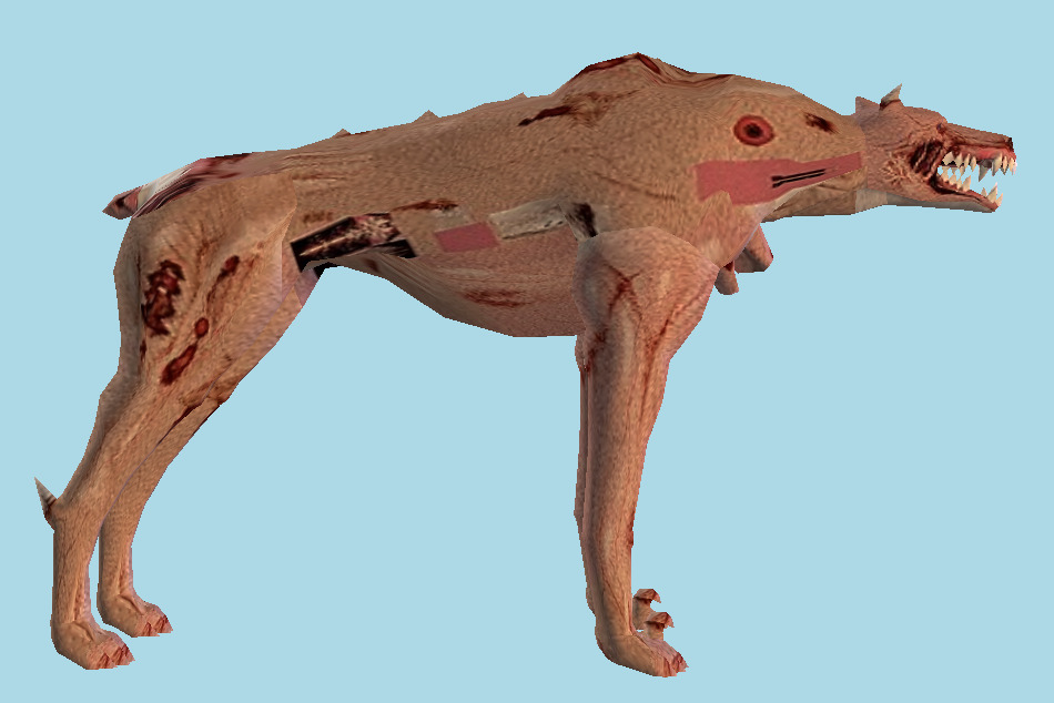 Resident Evil Outbreak Two Head Dog 3d model