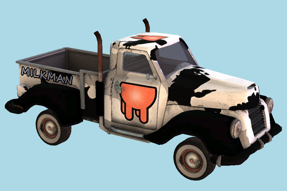 Fireburst - Pickup Car 3d model