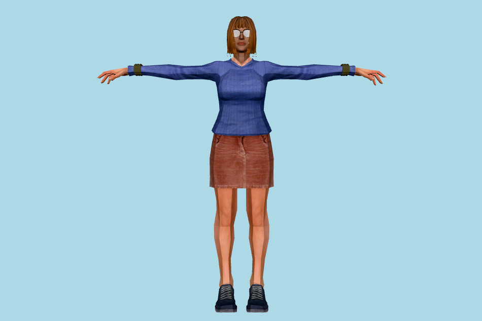 Girl 3d model