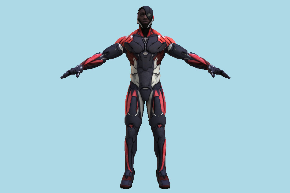 Injustice 2 - Cyborg 3d model