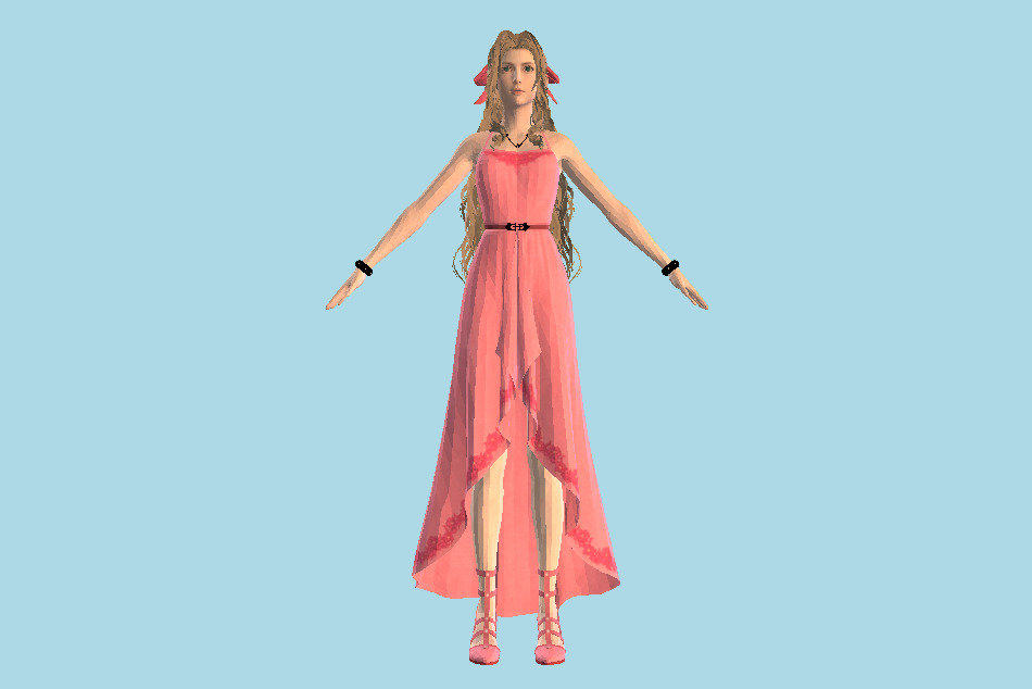 Final Fantasy 7 Remake - Aerith Gainsborough 3d model
