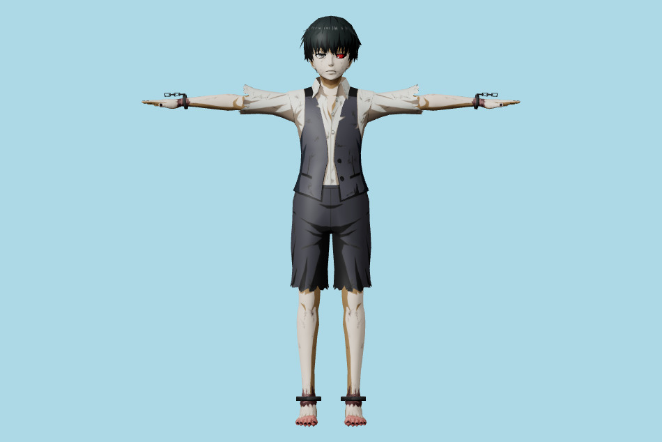 Tokyo Ghoul Re Birth - Ken Kaneki 3d model