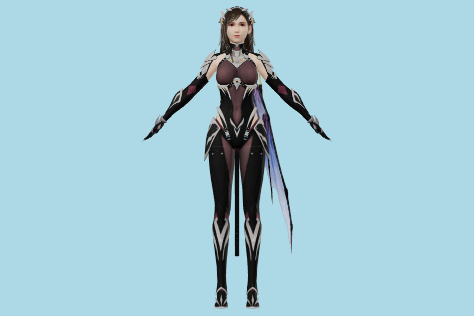 FFVII Ever Crisis - Final Fantasy Tifa (Bahamut Suit) 3d model