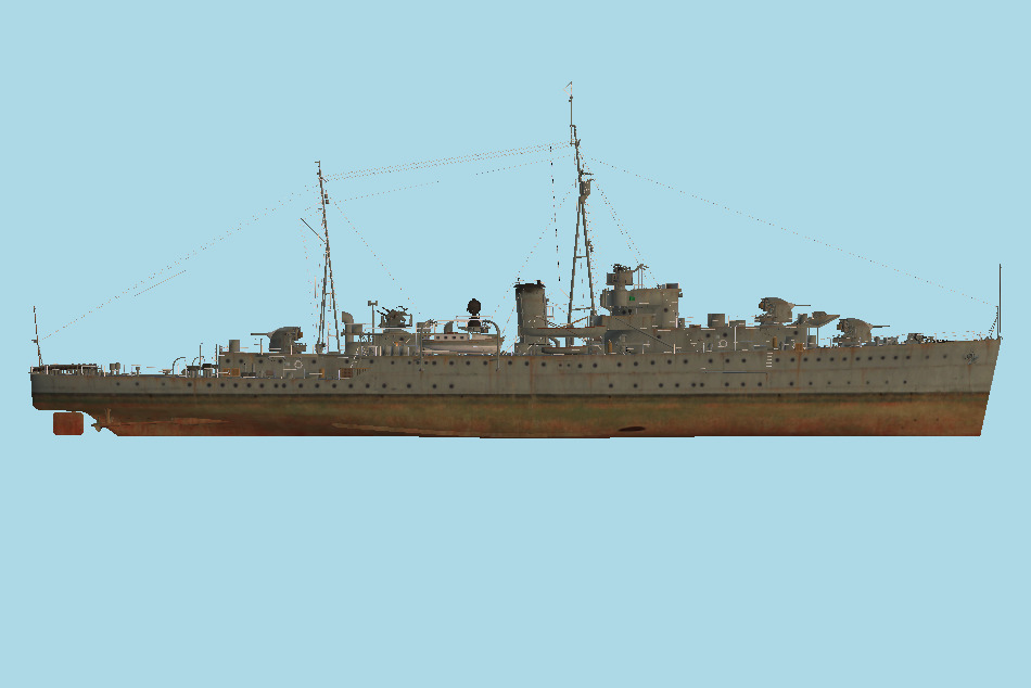 Black Swan - British Tier I Cruiser Ship 3d model