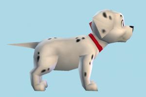 Puppy dalmatians, puppy, dog, animal, animals, cartoon, lowpoly