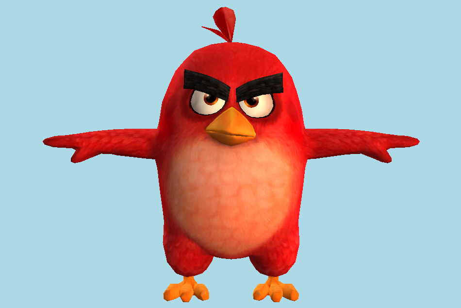 Angry Birds Red 3d model