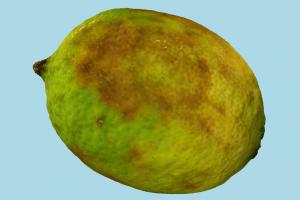 Lemonade fruit, lemonade, fruits, food, green, bad, prop, rough, snack, realistic, rotten, lime, ripe, bruised, photogrammetry, dimpled