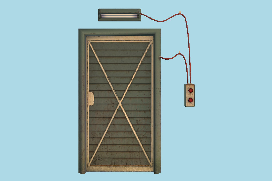 Armoured Door 3d model