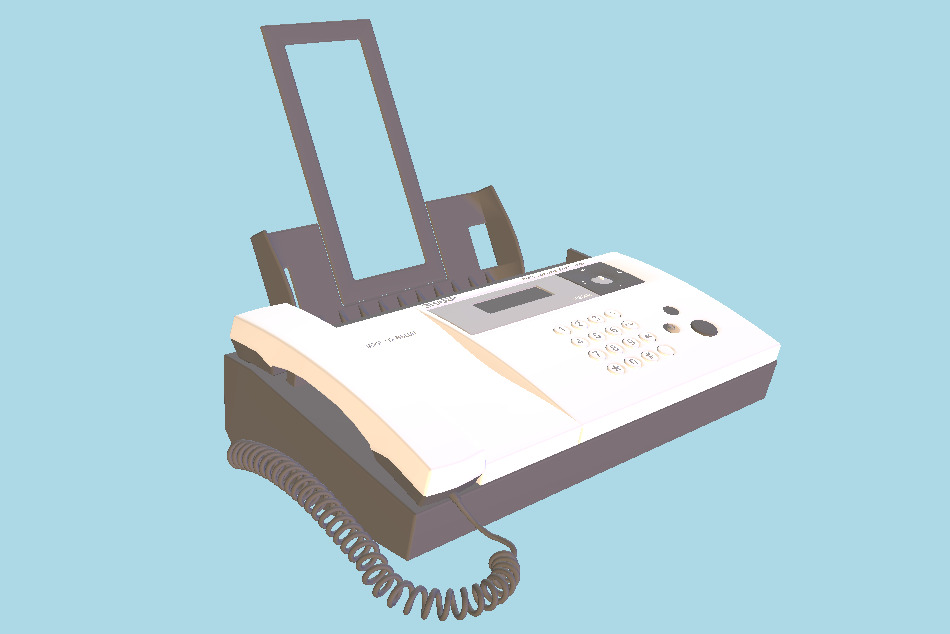 Fax Machine 3d model