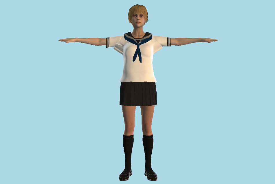 Silent Hill - Heather Mason Girl 3d model
