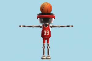 Chibi-Robo Baske chibi-robo, soccer, basketball, character, cartoon
