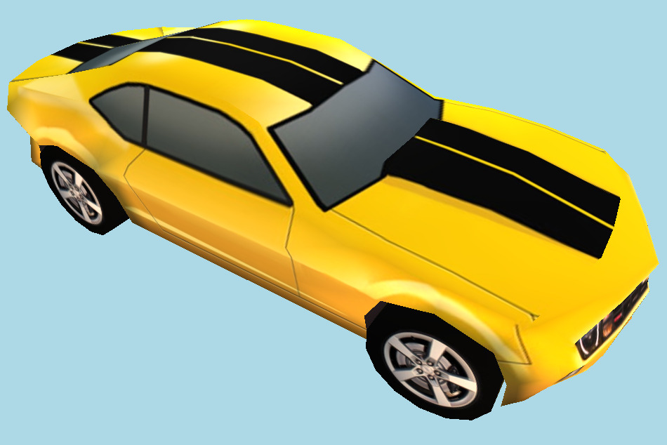 Camero 2010 Car Low Poly 3d model