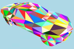 Camero Car Low-poly camero-2010-low-poly-2