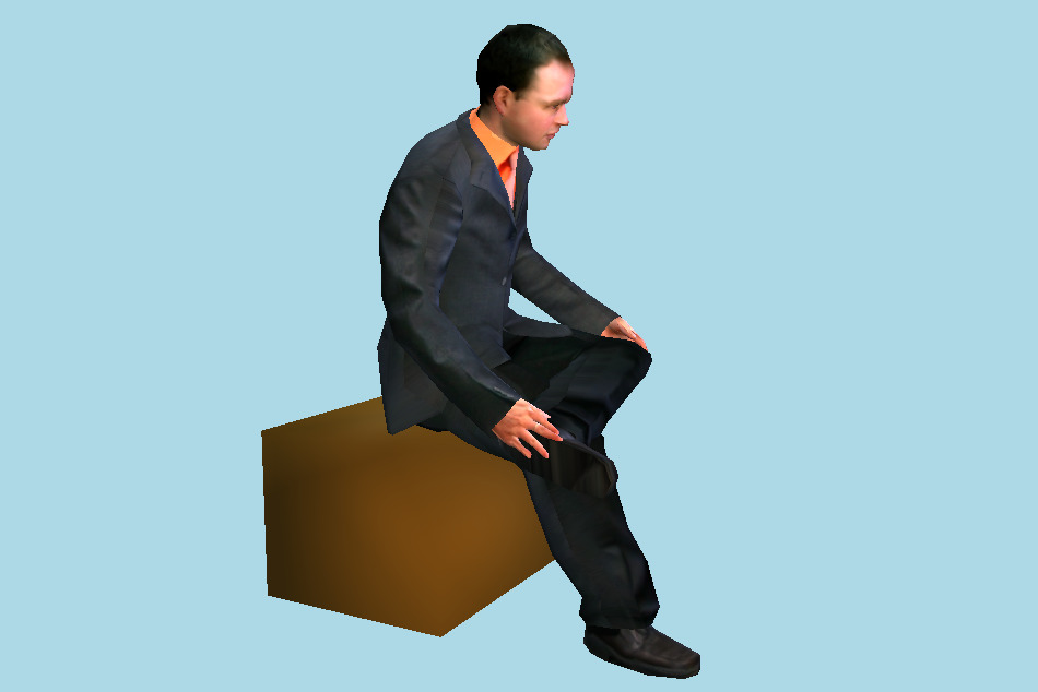 Man Seat 3d model