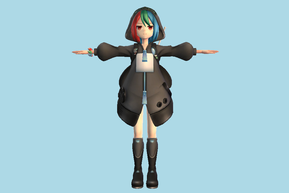 GameGear Girl 3d model