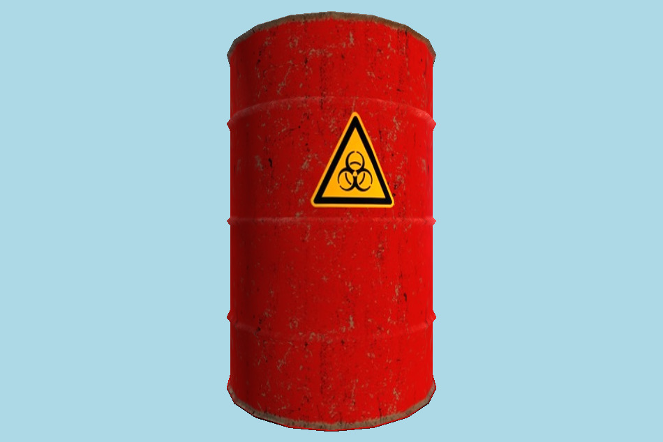Metal Barrel 3d model