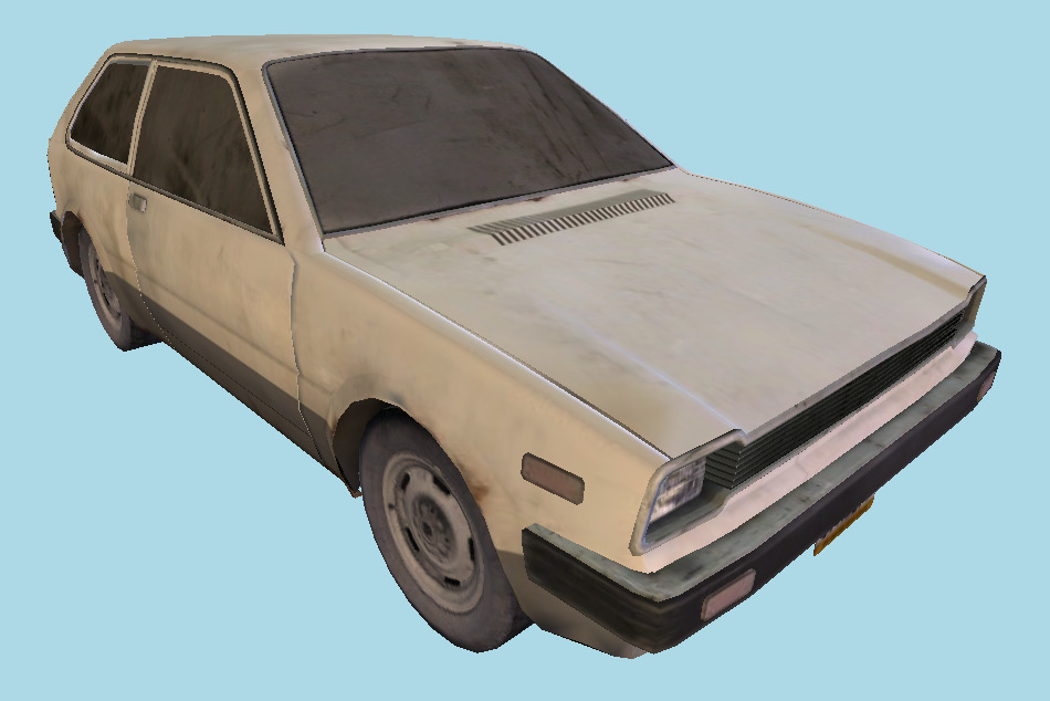 Hatchback Car 3d model
