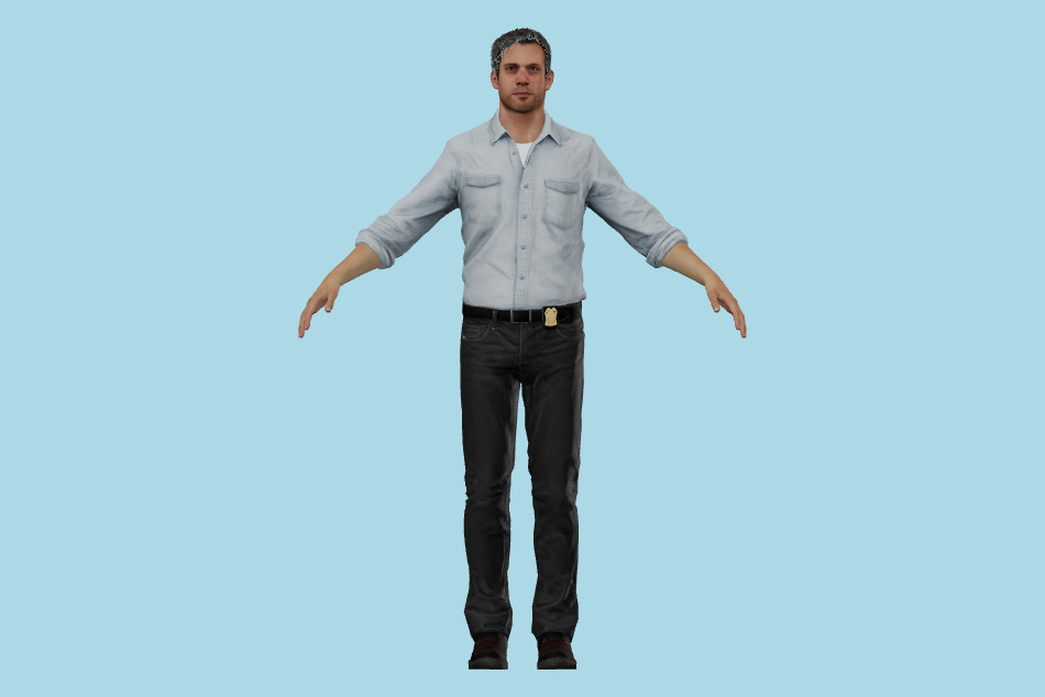 Detroit: Become Human - Gavin Reed Shirt 3d model