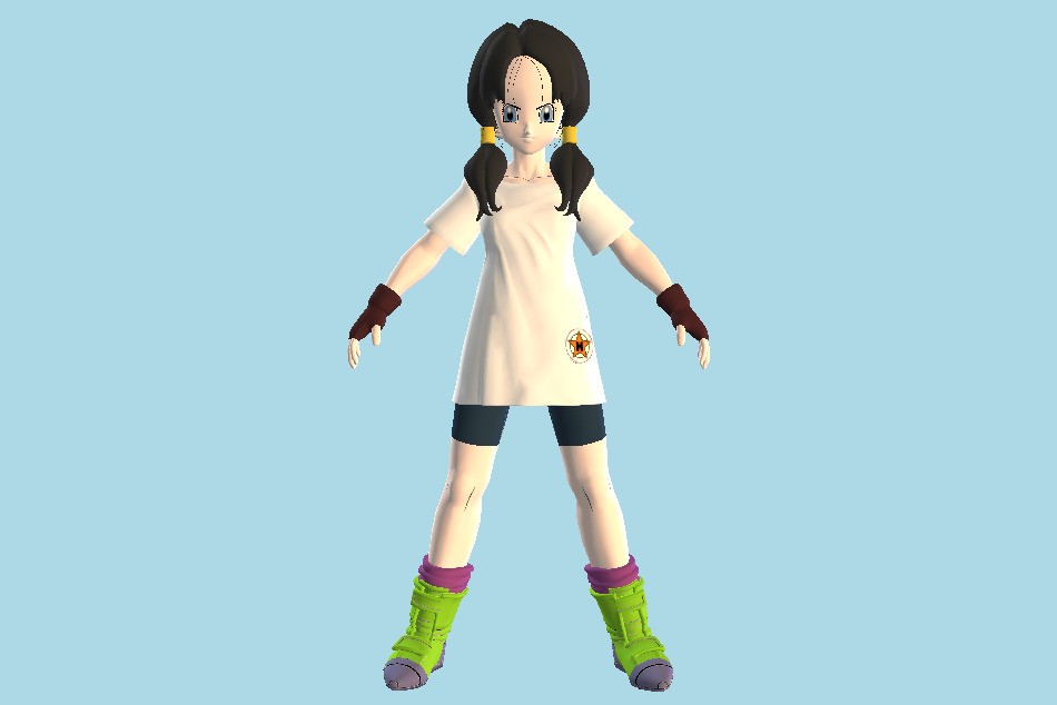 Kakarot Dragonball Videl Girl 3d model