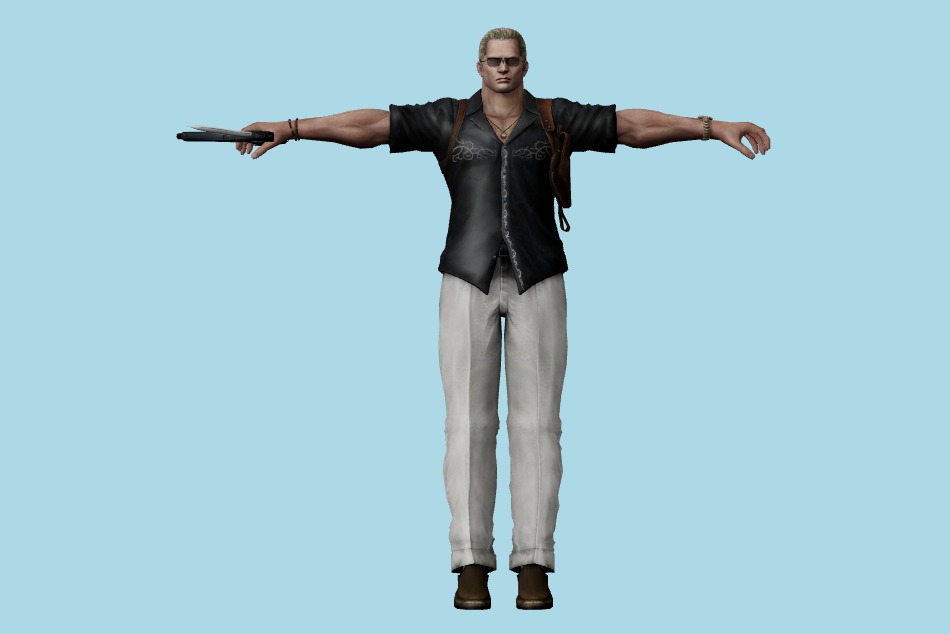 Resident Evil: Chronicles - RE Krauser (Casual) 3d model