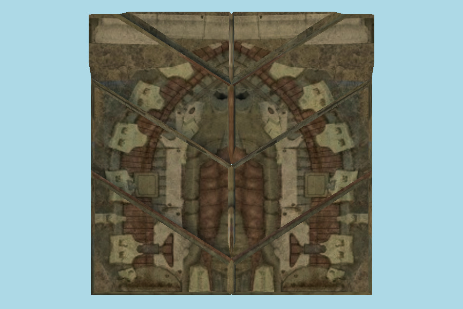 Prey Alien Door 3d model