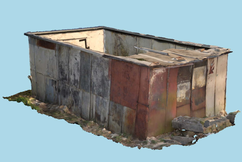 Rusty Garage 3d model