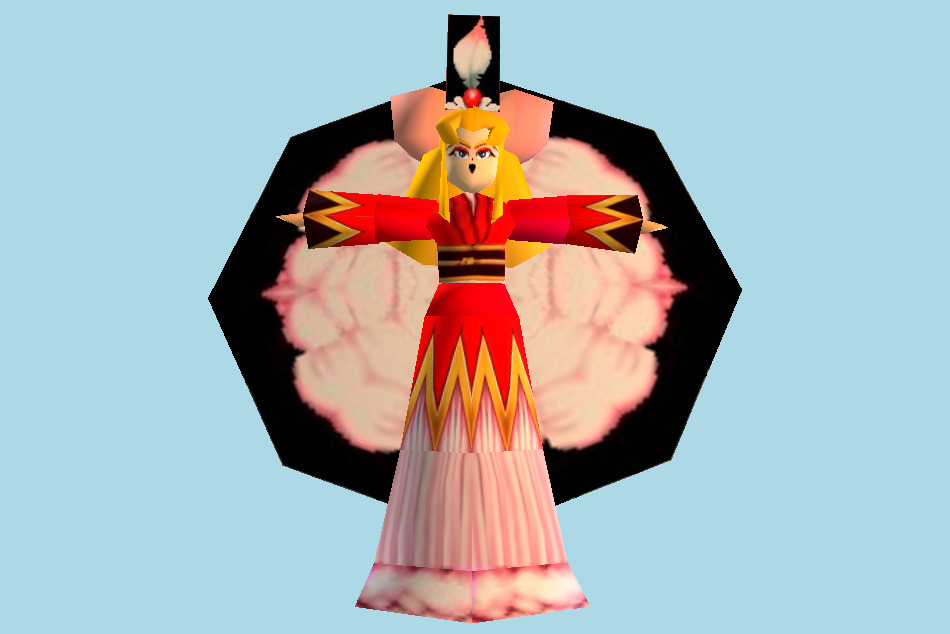 Mystical Ninja Starring Goemon Kitty Lily 3d model